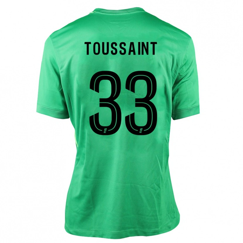 Danxen Mujer Camiseta Océane Toussaint #33 Verde Negro Portero Equipación 2025/26 La Camisa México