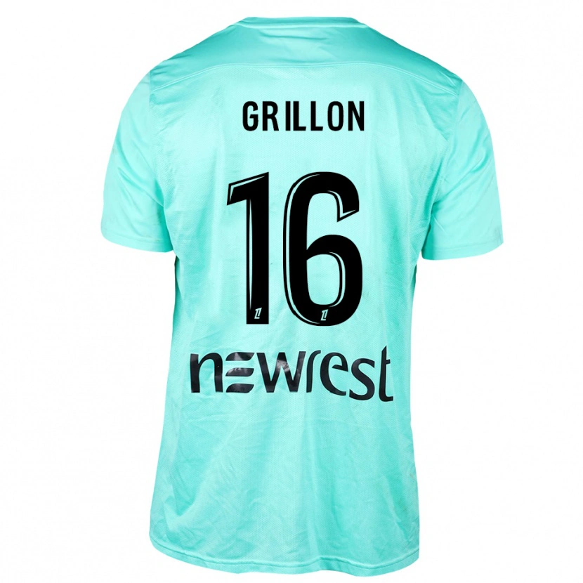 Danxen Mujer Camiseta Gaëlle Grillon #16 Negro Aqua Portero Equipación 2025/26 La Camisa México