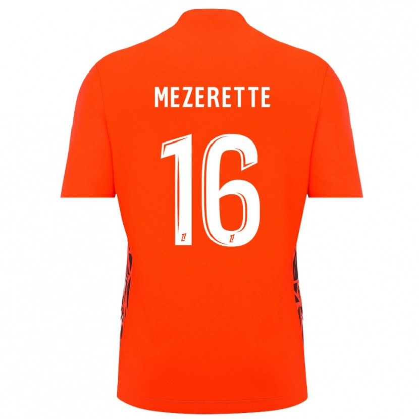 Danxen Mujer Camiseta Louis Mezerette #16 Blanco Naranja Portero Equipación 2025/26 La Camisa México