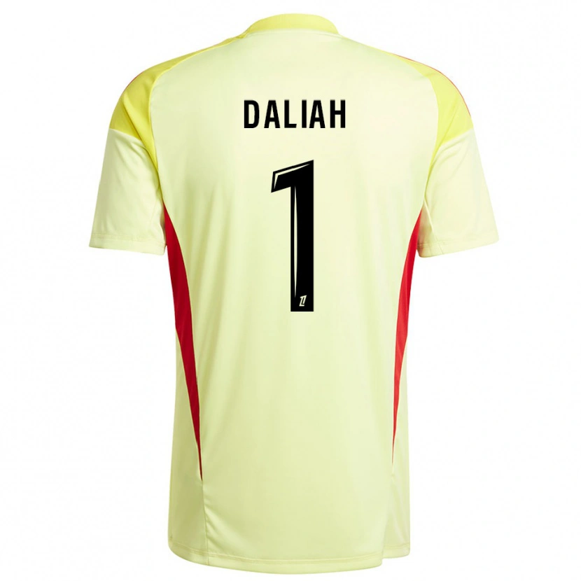 Danxen Mujer Camiseta Leny Daliah #1 Negro Amarillo Claro Portero Equipación 2025/26 La Camisa México