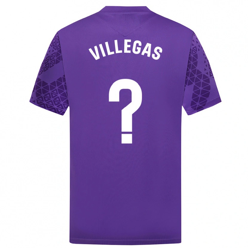 Danxen Mujer Camiseta Sergio Villegas #0 Púrpura Blanco Portero Equipación 2025/26 La Camisa México