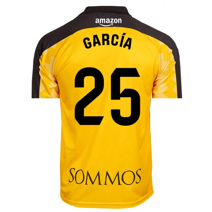Danxen Mujer Camiseta Jaime García #25 Amarillo Negro Portero Equipación 2025/26 La Camisa México