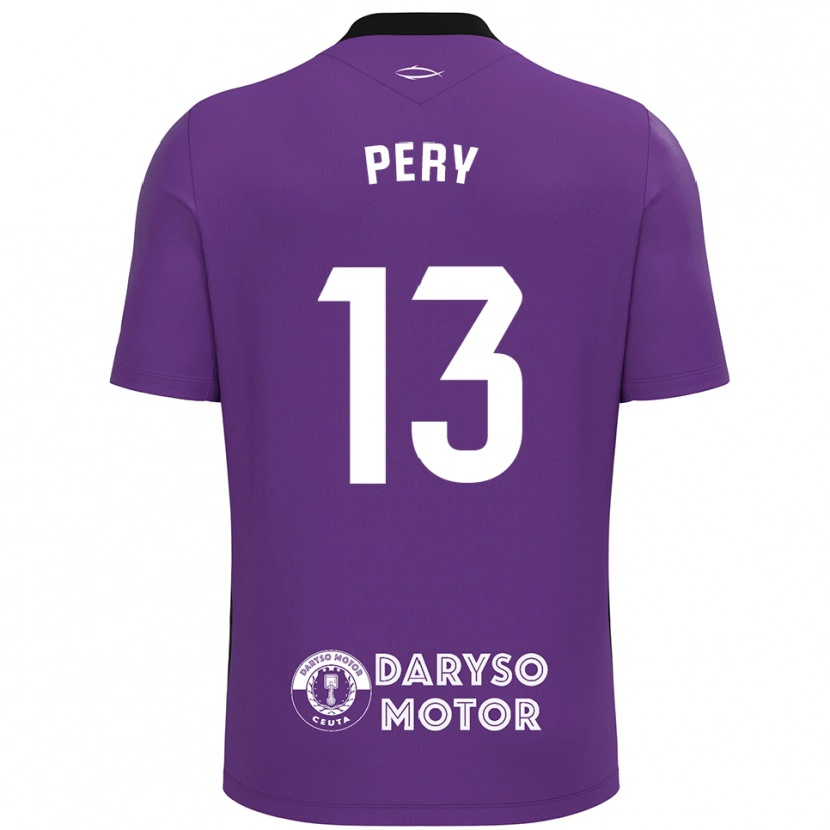 Danxen Mujer Camiseta Pery #13 Púrpura Blanco Portero Equipación 2025/26 La Camisa México