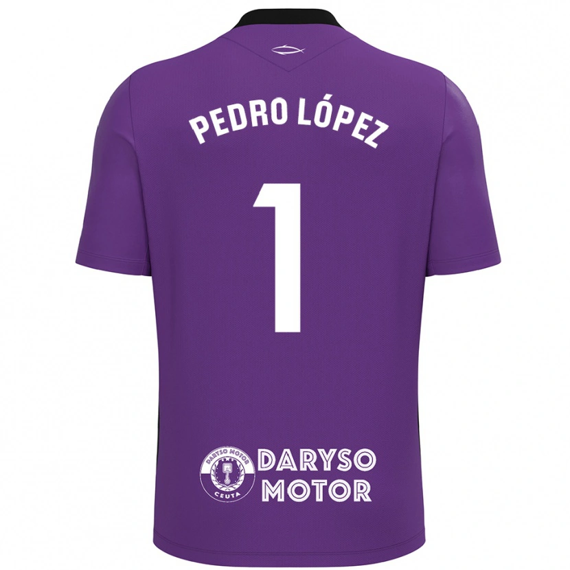 Danxen Mujer Camiseta Pedro López #1 Púrpura Blanco Portero Equipación 2025/26 La Camisa México