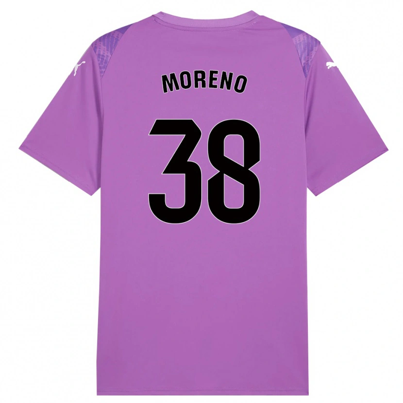 Danxen Mujer Camiseta Gerard Moreno #38 Negro Lilo Portero Equipación 2025/26 La Camisa México