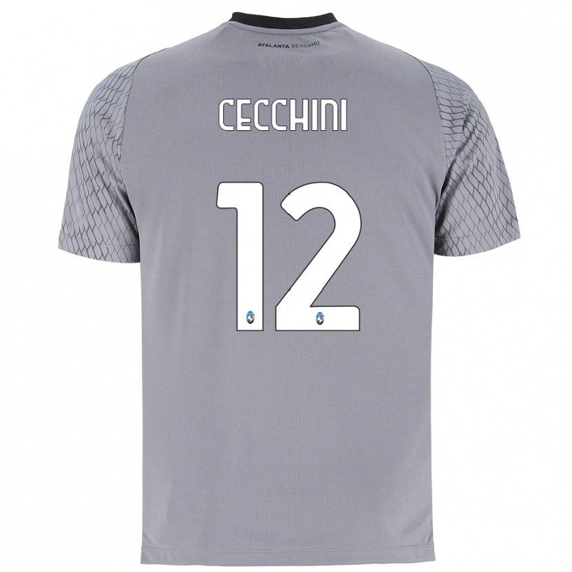Danxen Mujer Camiseta Filippo Cecchini #12 Gris Azul Rojo Portero Equipación 2025/26 La Camisa México
