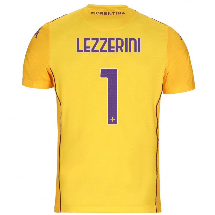 Danxen Mujer Camiseta Luca Lezzerini #1 Naranja Amarillo Púrpura Portero Equipación 2025/26 La Camisa México