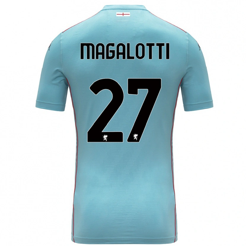Danxen Mujer Camiseta Gabriele Magalotti #27 Azul Gris Portero Equipación 2025/26 La Camisa México