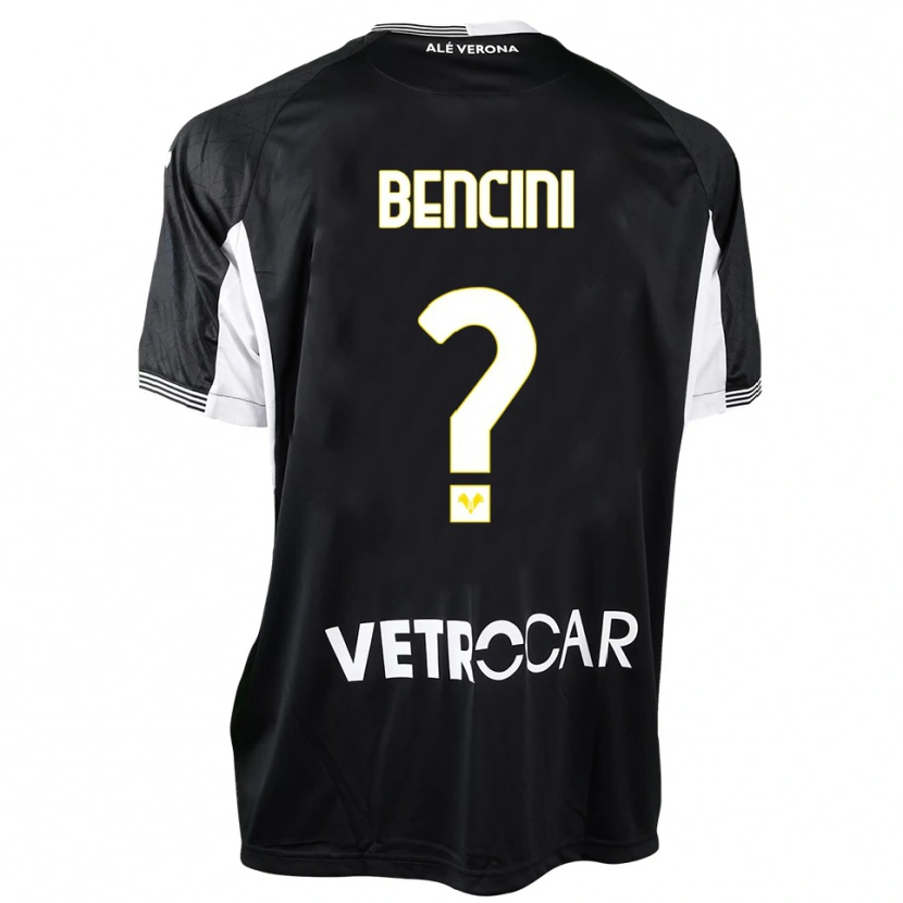 Danxen Mujer Camiseta Mattia Bencini #0 Negro Blanco Portero Equipación 2025/26 La Camisa México
