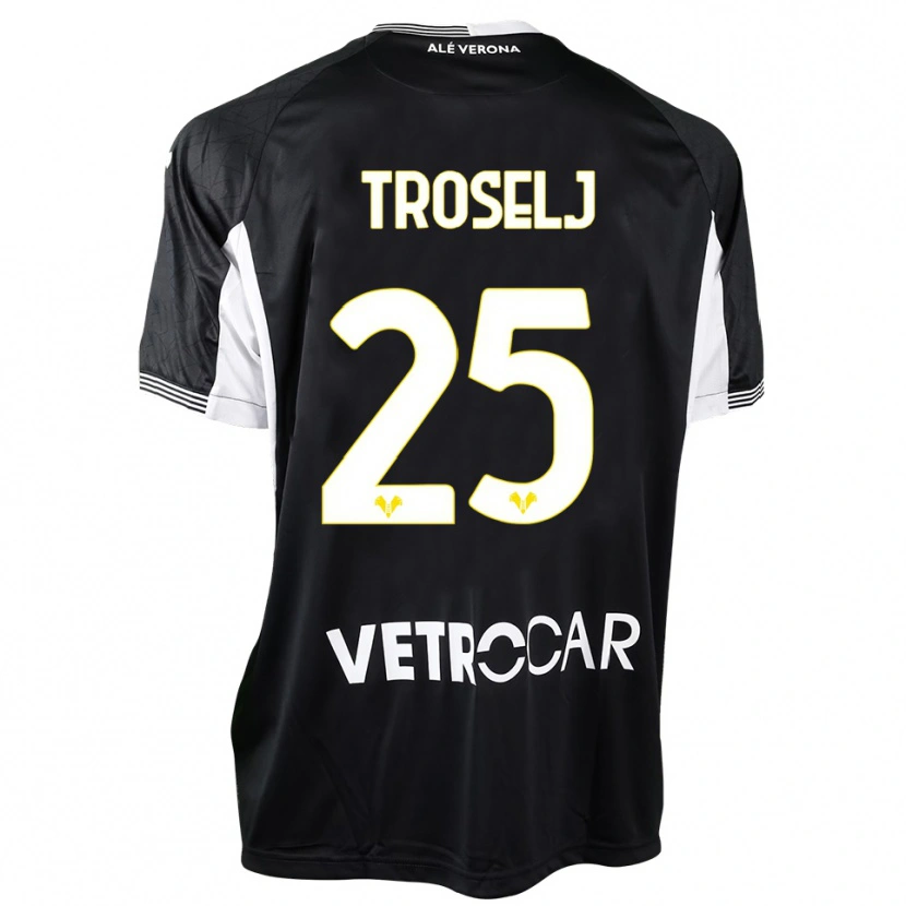 Danxen Mujer Camiseta Ethan Troselj #25 Negro Blanco Portero Equipación 2025/26 La Camisa México
