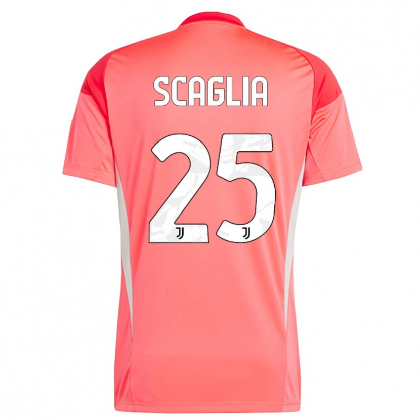 Danxen Mujer Camiseta Simone Scaglia #25 Naranja Rojo Portero Equipación 2025/26 La Camisa México