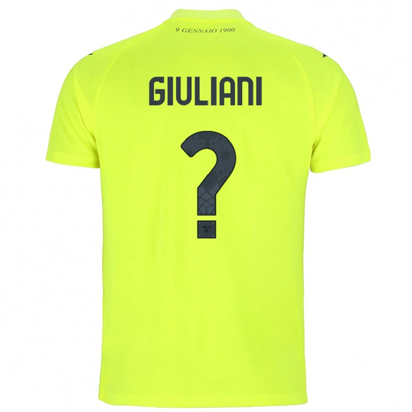 Danxen Mujer Camiseta Alessio Giuliani #0 Verde Fluorescente Portero Equipación 2025/26 La Camisa México