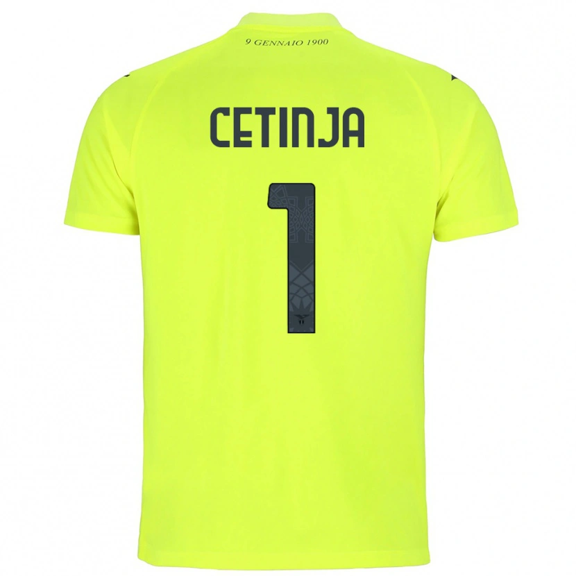 Danxen Mujer Camiseta Sara Cetinja #1 Verde Fluorescente Portero Equipación 2025/26 La Camisa México