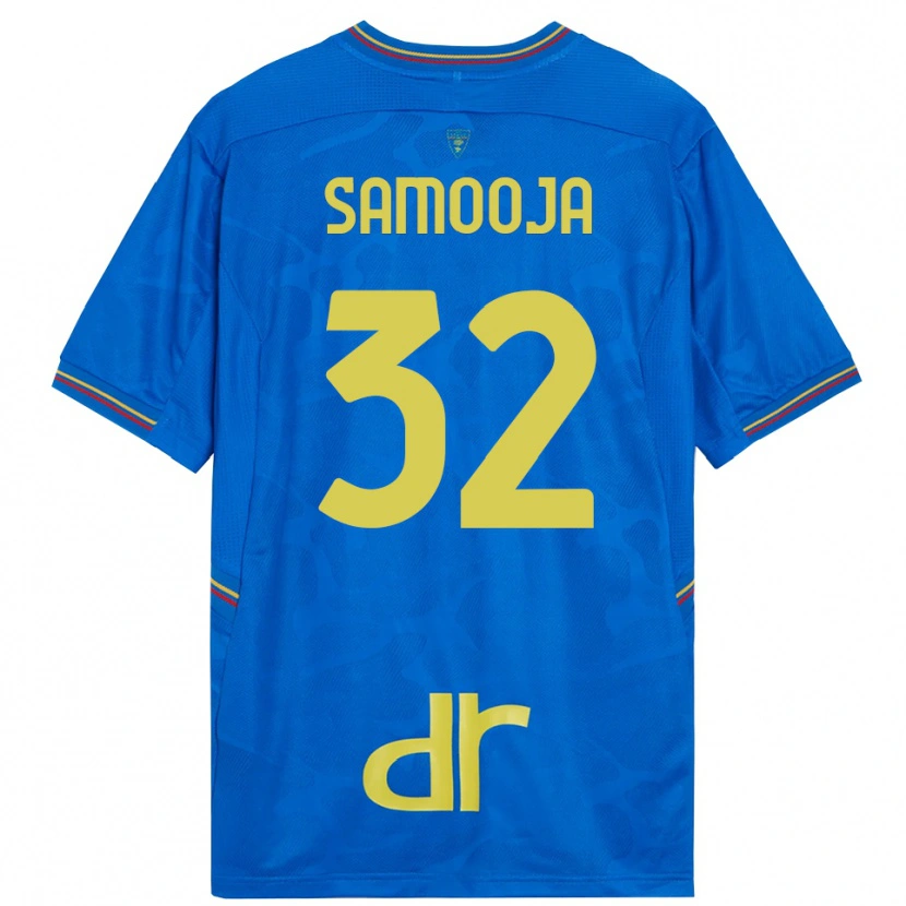 Danxen Mujer Camiseta Jasper Samooja #32 Azul Real Marrón Portero Equipación 2025/26 La Camisa México