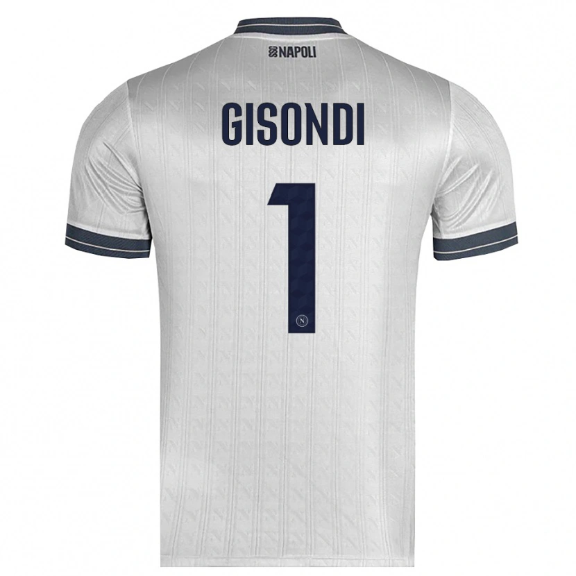 Danxen Mujer Camiseta Francesco Gisondi #1 Gris Claro Portero Equipación 2025/26 La Camisa México