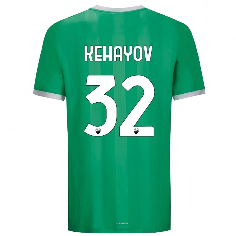 Danxen Mujer Camiseta Atanas Kehayov #32 Verde Blanco Portero Equipación 2025/26 La Camisa México