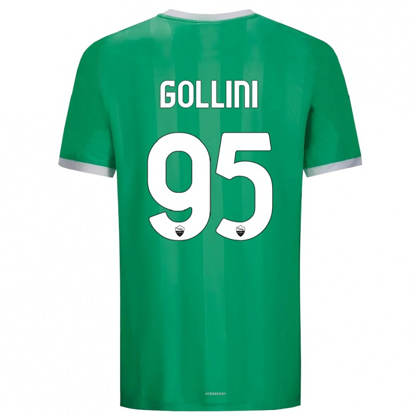 Danxen Mujer Camiseta Pierluigi Gollini #95 Verde Blanco Portero Equipación 2025/26 La Camisa México