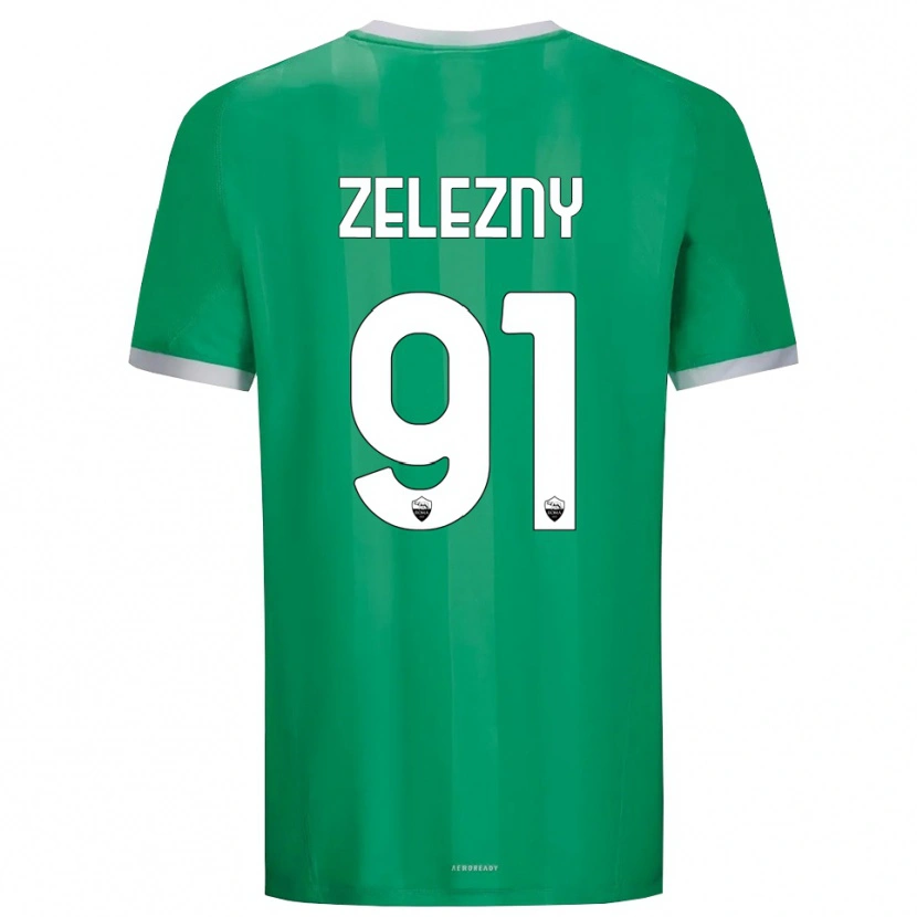 Danxen Mujer Camiseta Radoslaw Zelezny #91 Verde Blanco Portero Equipación 2025/26 La Camisa México