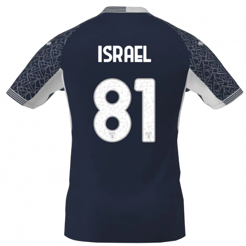 Danxen Mujer Camiseta Franco Israel #81 Azul Negro Blanco Portero Equipación 2025/26 La Camisa México