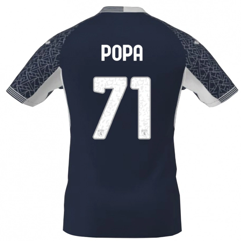 Danxen Mujer Camiseta Mihai Popa #71 Azul Negro Blanco Portero Equipación 2025/26 La Camisa México