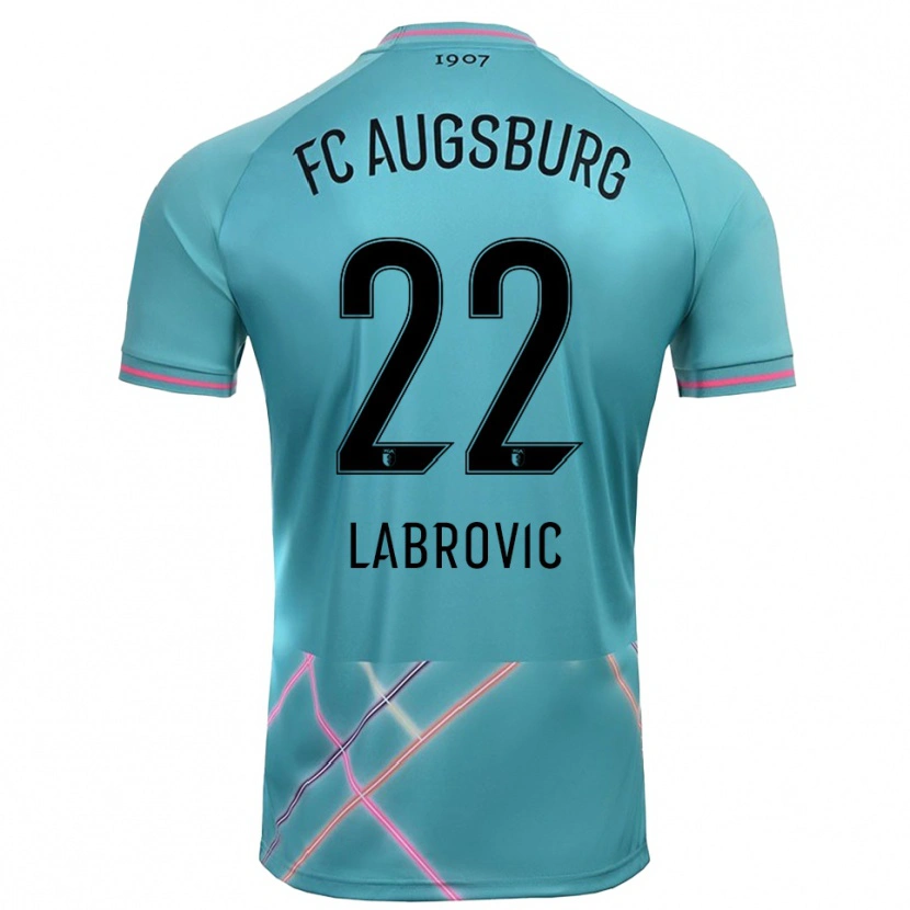 Danxen Mujer Camiseta Nediljko Labrovic #22 Verde Mar Claro Portero Equipación 2025/26 La Camisa México