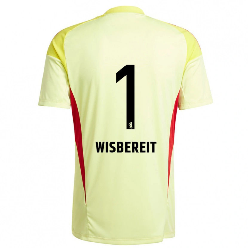 Danxen Mujer Camiseta Tom Wisbereit #1 Amarillo Claro Negro Portero Equipación 2025/26 La Camisa México