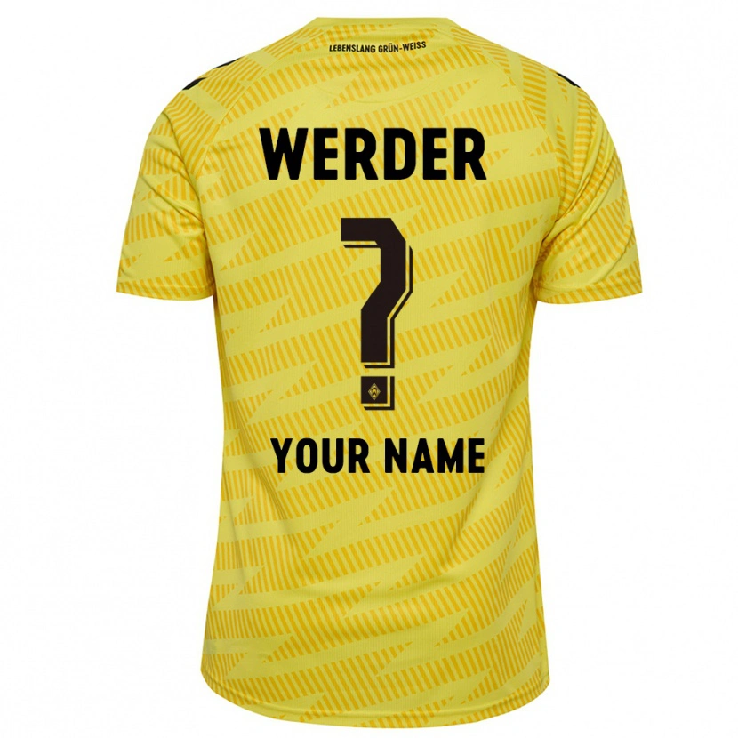 Danxen Mujer Camiseta Werder Bremen Amarillo Negro Portero Equipación 2025/26 La Camisa México