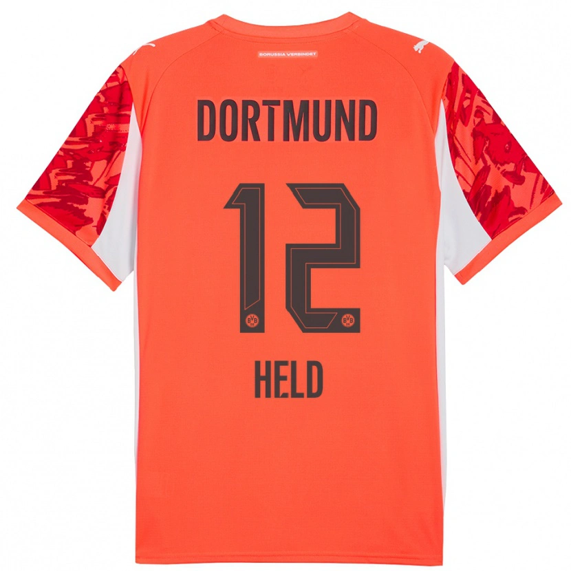 Danxen Mujer Camiseta Aaron Held #12 Naranja Rojo Portero Equipación 2025/26 La Camisa México