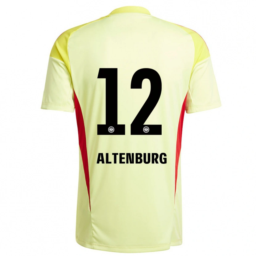 Danxen Mujer Camiseta Lina Altenburg #12 Amarillo Claro Negro Portero Equipación 2025/26 La Camisa México