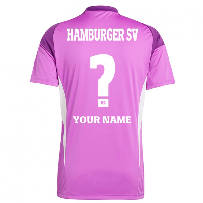 Danxen Mujer Camiseta Hamburger SV Blanco Lila Púrpura Portero Equipación 2025/26 La Camisa México