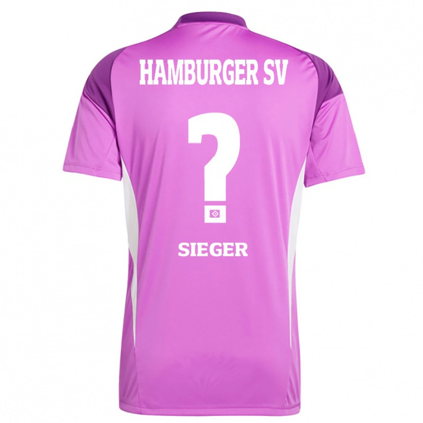 Danxen Mujer Camiseta Laura Sieger #0 Blanco Lila Púrpura Portero Equipación 2025/26 La Camisa México