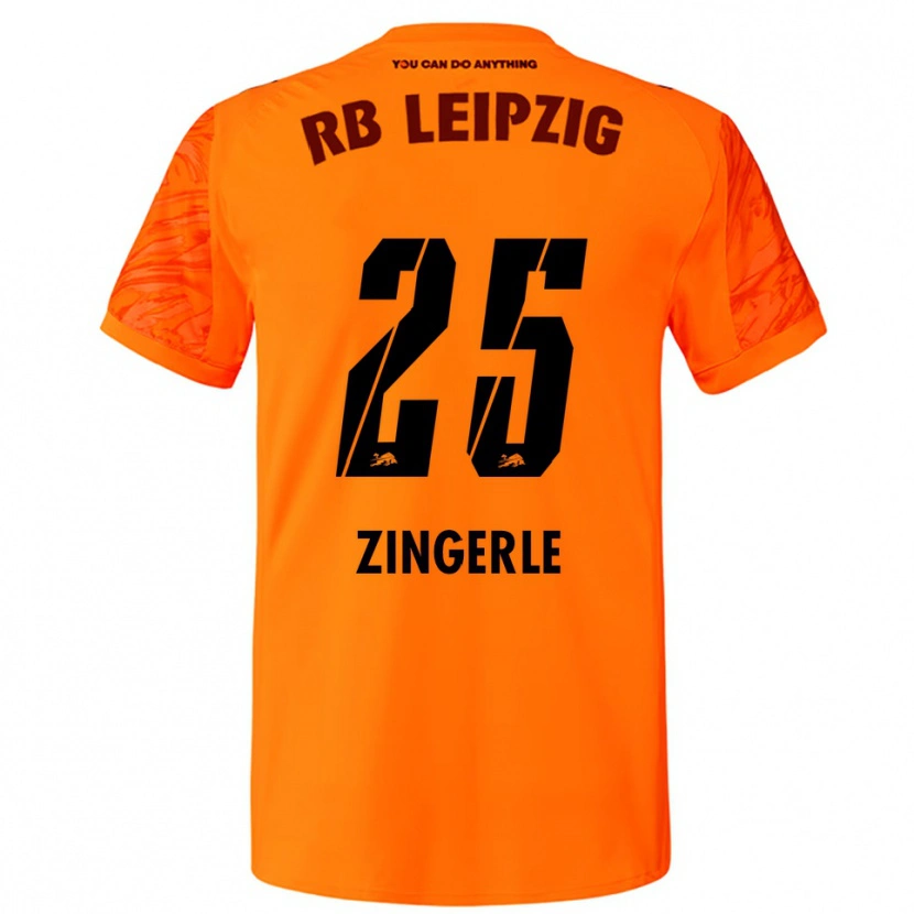 Danxen Mujer Camiseta Leopold Zingerle #25 Naranja Rojo Portero Equipación 2025/26 La Camisa México