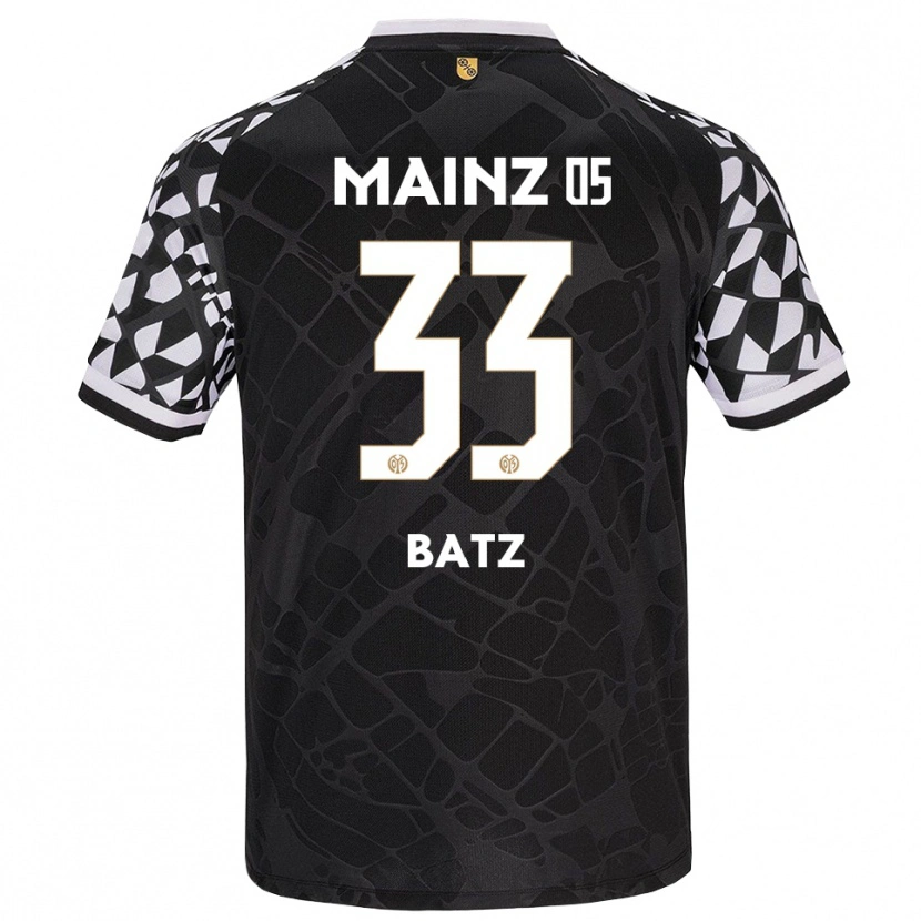 Danxen Mujer Camiseta Daniel Batz #33 Negro Blanco Portero Equipación 2025/26 La Camisa México