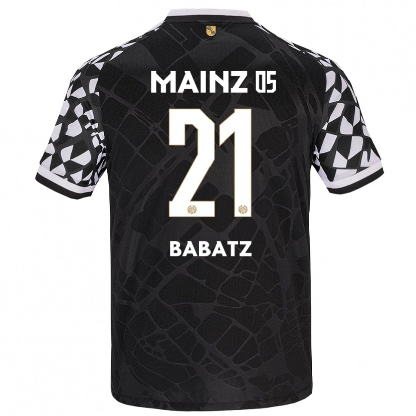 Danxen Mujer Camiseta Louis Babatz #21 Negro Blanco Portero Equipación 2025/26 La Camisa México