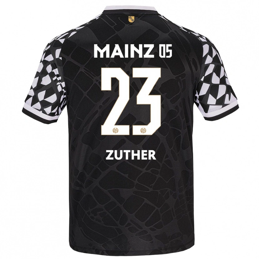 Danxen Mujer Camiseta Pit Zuther #23 Negro Blanco Portero Equipación 2025/26 La Camisa México