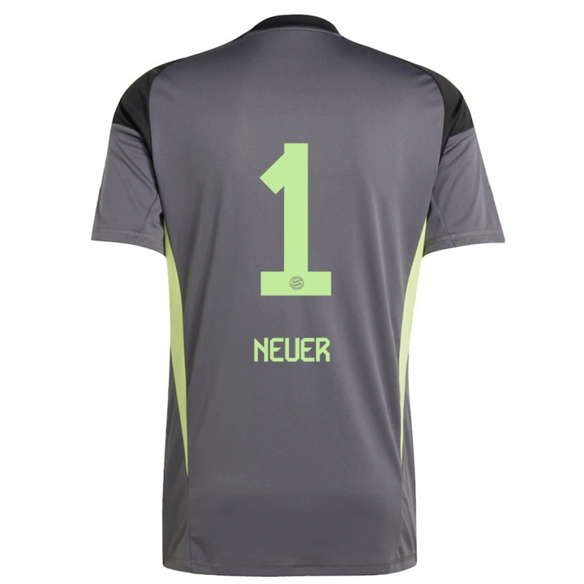 Danxen Mujer Camiseta Manuel Neuer #1 Amarillo Verde Negro Portero Equipación 2025/26 La Camisa México