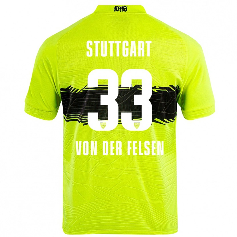 Danxen Mujer Camiseta Jerik von der Felsen #33 Verde Amarillo Negro Portero Equipación 2025/26 La Camisa México