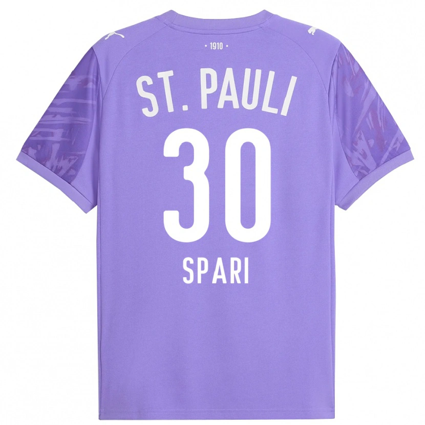 Danxen Mujer Camiseta Simon Spari #30 Púrpura Medio Negro Portero Equipación 2025/26 La Camisa México