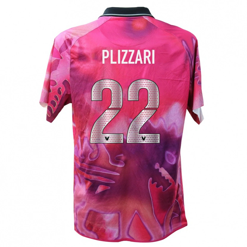 Danxen Mujer Camiseta Alessandro Plizzari #22 Rosa Oscuro Portero Equipación 2025/26 La Camisa México
