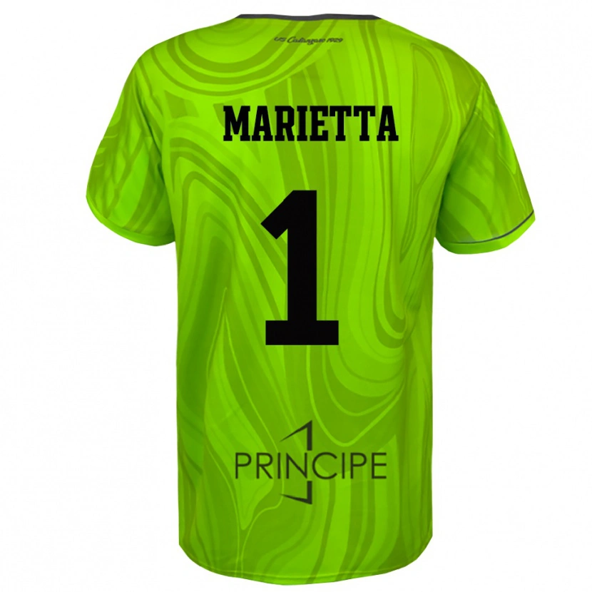 Danxen Mujer Camiseta Christian Marietta #1 Verde Amarillo Negro Portero Equipación 2025/26 La Camisa México