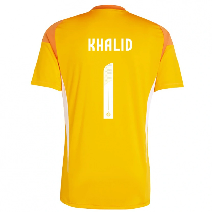 Danxen Mujer Camiseta Sara Khalid #1 Naranja Amarillo Blanco Portero Equipación 2025/26 La Camisa México
