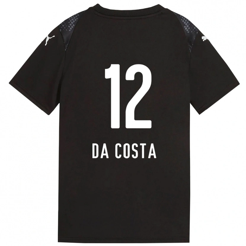 Danxen Mujer Camiseta Paulo da Costa #12 Dorado Negro Portero Equipación 2025/26 La Camisa México