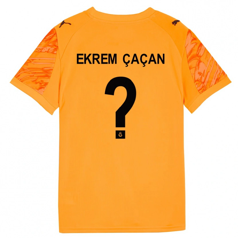 Danxen Mujer Camiseta Yağız Ekrem Çaçan #0 Naranja Oscuro Negro Portero Equipación 2025/26 La Camisa México
