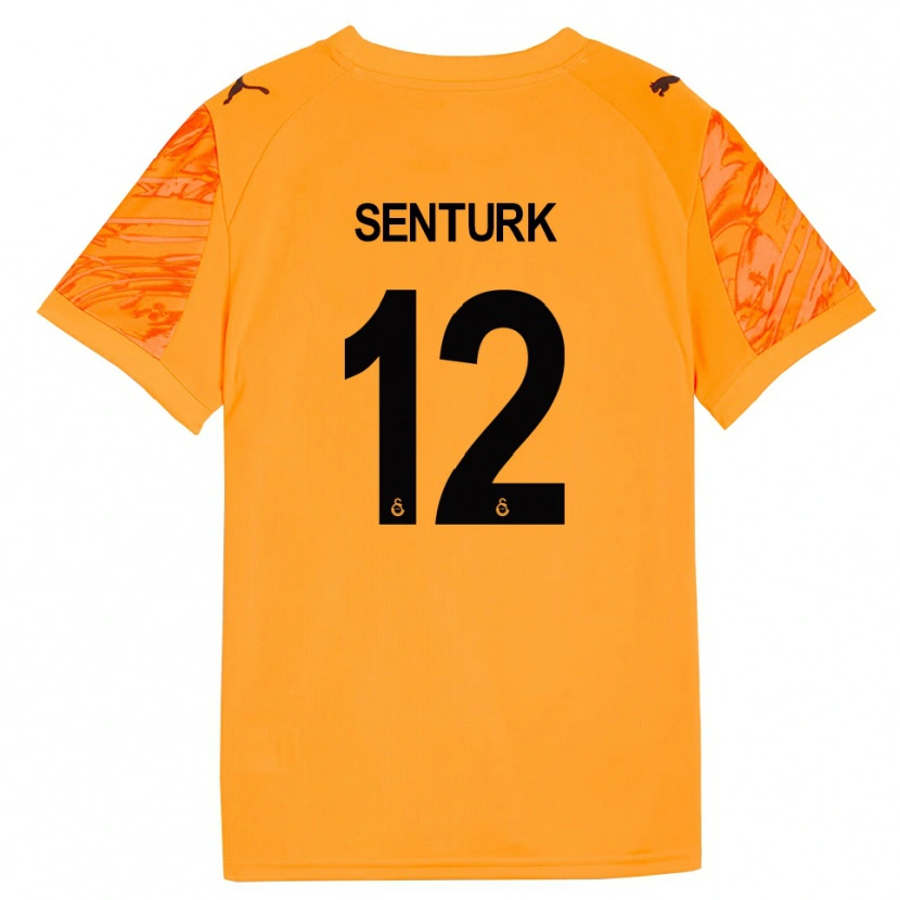 Danxen Mujer Camiseta Haktan Şentürk #12 Naranja Oscuro Negro Portero Equipación 2025/26 La Camisa México