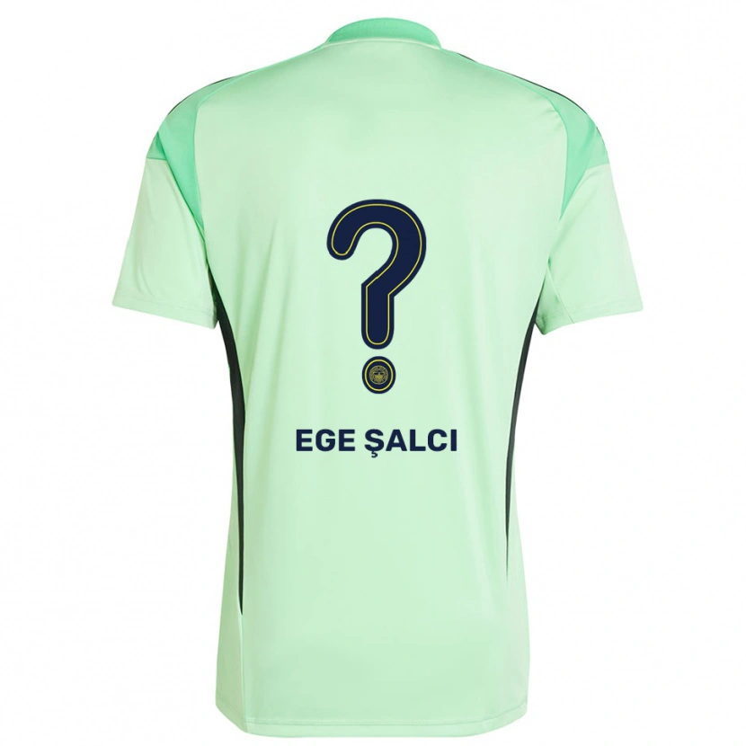 Danxen Mujer Camiseta Yağız Ege Şalcı #0 Verde Claro Negro Portero Equipación 2025/26 La Camisa México