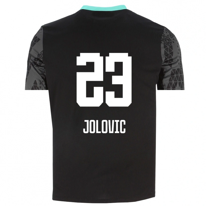 Danxen Mujer Camiseta Bogdan Jolovic #23 Gris Tenue Negro Portero Equipación 2025/26 La Camisa México