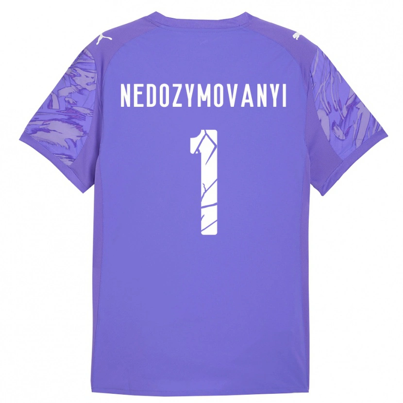 Danxen Mujer Camiseta Artem Nedozymovanyi #1 Lila Morado Portero Equipación 2025/26 La Camisa México