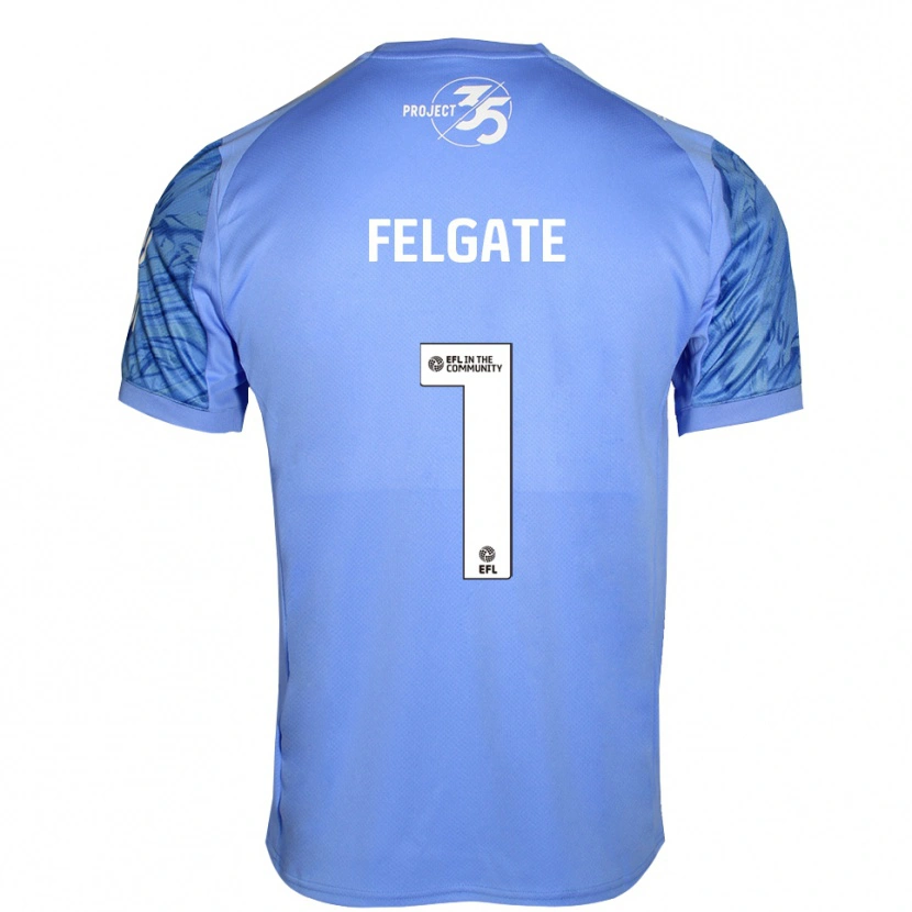 Danxen Mujer Camiseta Lily Felgate #1 Azul Real Portero Equipación 2025/26 La Camisa México