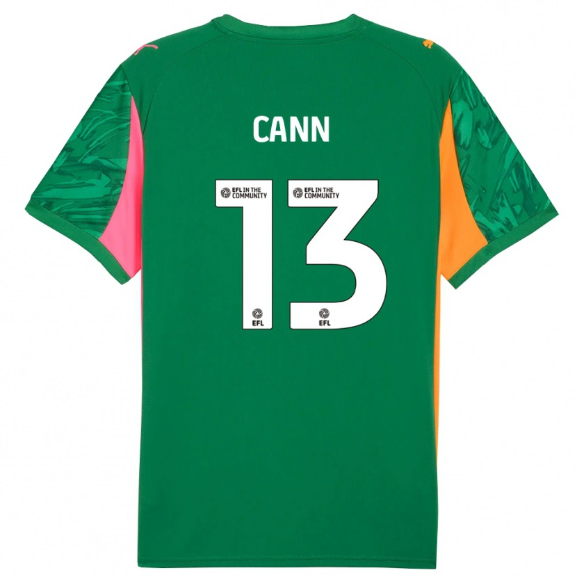Danxen Mujer Camiseta Ted Cann #13 Verde Naranja Rosa Portero Equipación 2025/26 La Camisa México