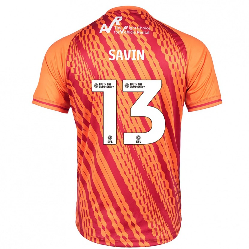 Danxen Mujer Camiseta Toby Savin #13 Naranja Portero Equipación 2025/26 La Camisa México